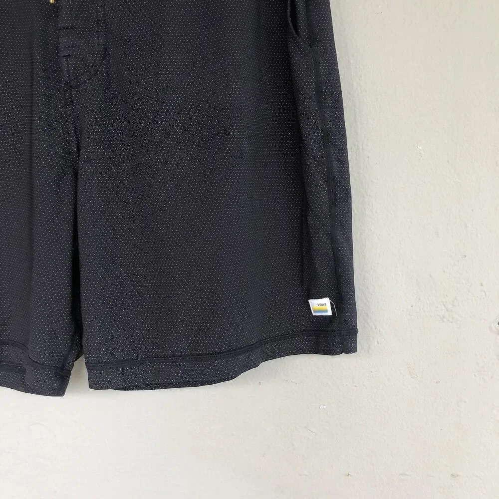 Vuori Board Shorts Mens 34 Black Dot Print 7